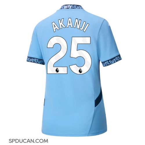 Zenski Nogometni Dres Manchester City Manuel Akanji #25 Domaci 2024-25 Kratak Rukav